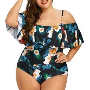 🌺Tankini Swim Top - Women’s Plus Size One- Floral Print